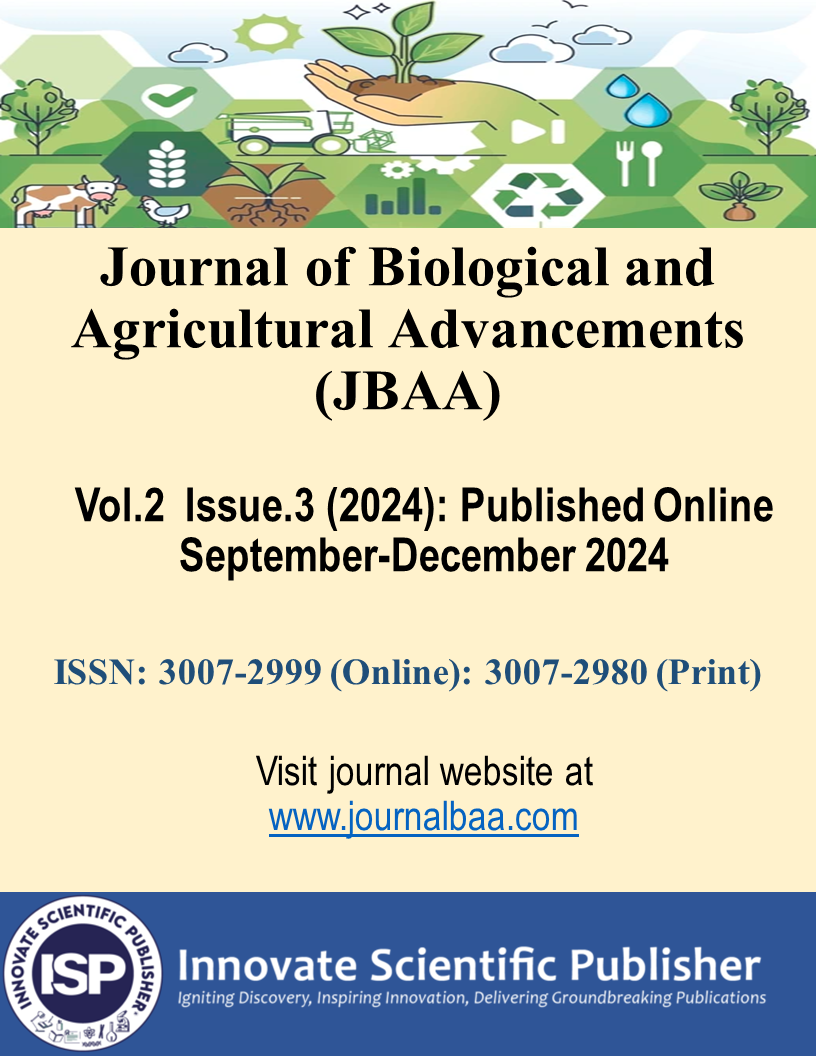 					View Vol. 2 No. 3 (2024): Journal of Biological and Agricultural Advancements
				